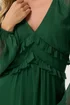 PixieGirl Petite Green Chiffon Frill Midaxi Dress - 12 Image 4