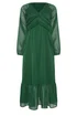 PixieGirl Petite Green Chiffon Frill Midaxi Dress - 12 Image 5