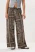 PixieGirl Petite Brown Paisley Tie Waist Trousers - 8 Image 2