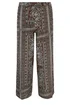 PixieGirl Petite Brown Paisley Tie Waist Trousers - 8 Image 5