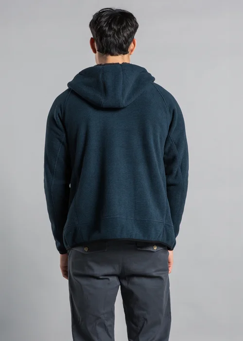 Kensington Eastside Blue Microstriped Fleece Sherpa-Lined Jumper - Extra Large Image 2