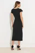 Star By Julien Macdonald Black Popper Detail Midi Dress - 16 Image 3