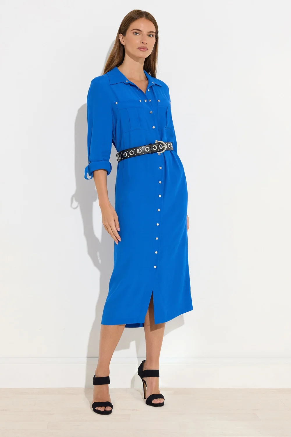 Star By Julien Macdonald Blue Buckle Shirt Dress - 22 Image 2