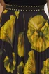 Star By Julien Macdonald Yellow Floral Pleated Mesh Skirt - Size 16 Clothing Image 5