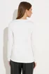 Star By Julien Macdonald Ivory White Asymmetric Eyelet Detail Top - Size 18 Clothing Image 3