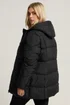 Yours Curve Black Short Padded Coat - 18 Image 3