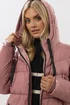 Yours Curve Pink Short Padded Coat - 18 Image 5