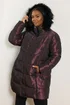 Yours Curve Purple Puffer Midi Coat - 18 Image 2
