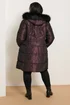 Yours Curve Purple Puffer Midi Coat - 18 Image 3