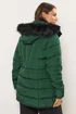 Yours Curve Green Short Puffer Coat - 22-24 Image 4