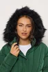 Yours Curve Green Short Puffer Coat - 22-24 Image 5