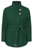Yours Curve Dark Green Formal Wrap Coat - 20 Image 5