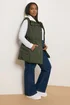 Yours Curve Khaki Green Padded Gilet - 26-28 Image 4