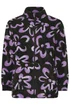 Yours Curve Black Floral Zip Through Fleece Jacket - 26-28 Image 5