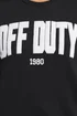 Yours Curve Black 'Off Duty' Slogan Sweatshirt - 18 Image 4