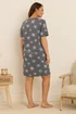 Yours Curve Grey Animal Star Print Sleep Tee Nightdress - Size 14-16 Image 3