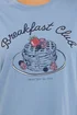 Yours Curve Blue 'Breakfast Club' Sleep Tee Nightdress - Size 26-28 Clothing Image 4