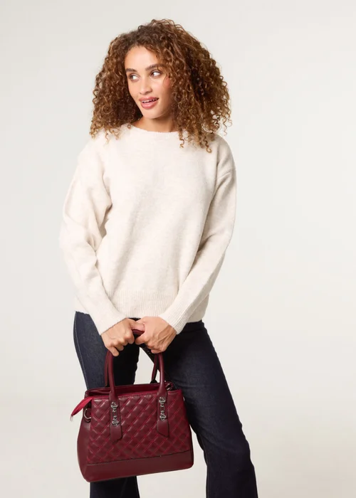 Blue Vanilla Stone Round Neck Jumper - Large/Extra Large Image 1