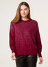 Blue Vanilla Red Diamante Jumper - Small/Medium Image 1