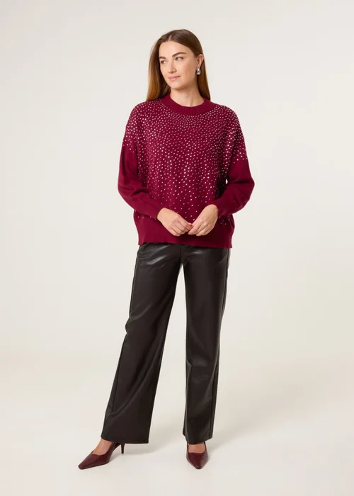 Blue Vanilla Red Diamante Jumper - Small/Medium Image 2