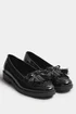 Yours Black Patent Fringe Loafers In Wide E Fit & Extra Wide EEE Fit - 5 Extra Wide Image 2