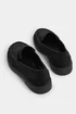 Yours Black Faux Suede Ruched Front Loafers In Extra Wide EEE Fit - 8 Extra Wide Image 4
