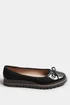Yours Black Patent Ballet Pumps In Wide E Fit & Extra Wide EEE Fit - 7 Extra Wide Image 3