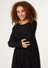 Blue Vanilla Black Boxy Jumper With Buttons - One Size Image 3