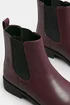 Yours Burgundy Red Faux Leather Chelsea Ankle Boots In Wide E Fit & Extra Wide EEE Fit - 6 Extra Wide Image 5