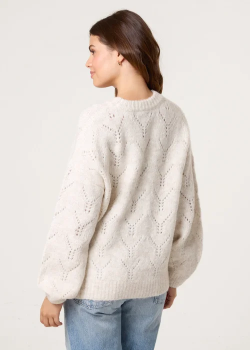 Blue Vanilla Stone Stitch Detail Jumper - M/L Image 5