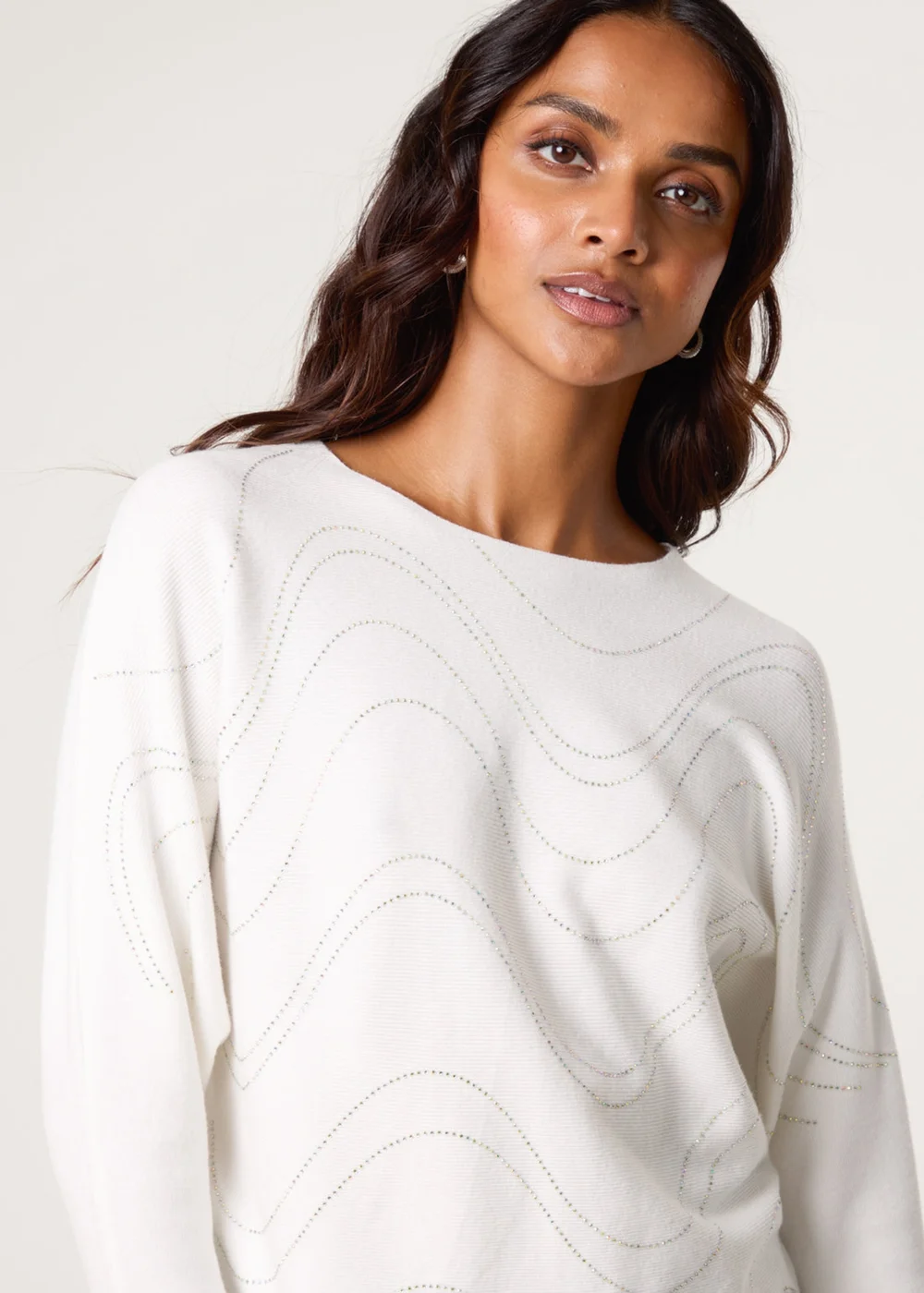 Blue Vanilla Ivory Rhinestone Jumper - M/L Image 3