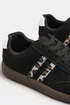 Yours Black Retro Leopard Stripe Trainers In Extra Wide EEE Fit - 5 Extra Wide Image 5