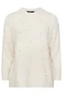 Yours Curve Ivory White Embellished Front Jumper - Size 34-36 clothing Image 5
