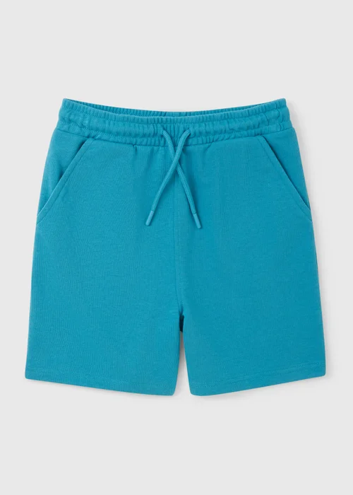 Boys Teal Jogger Shorts (7-15yrs) - Age 7 Years Image 1