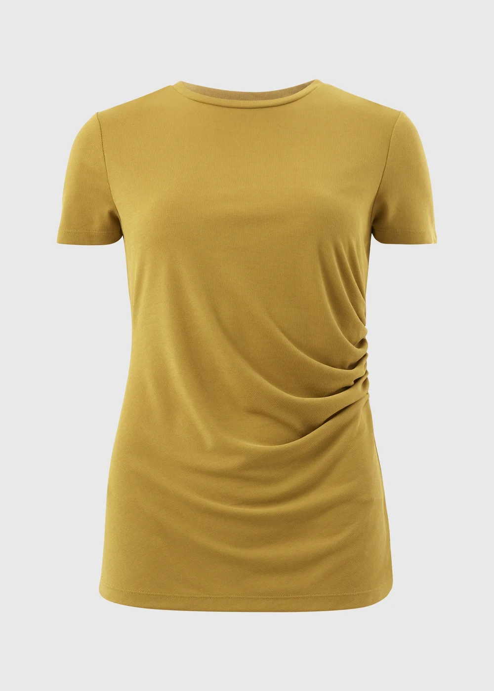 Green Short Sleeve Drape T-Shirt - 8 Image 3