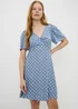 Blue Polka Dot Tea Dress - 8 Image 1