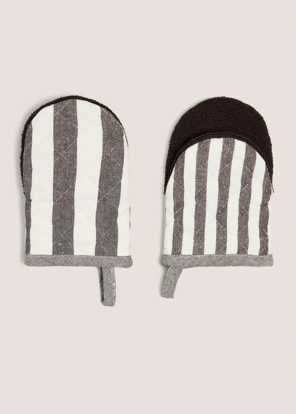 Brown Striped Mini Mitts Image 1