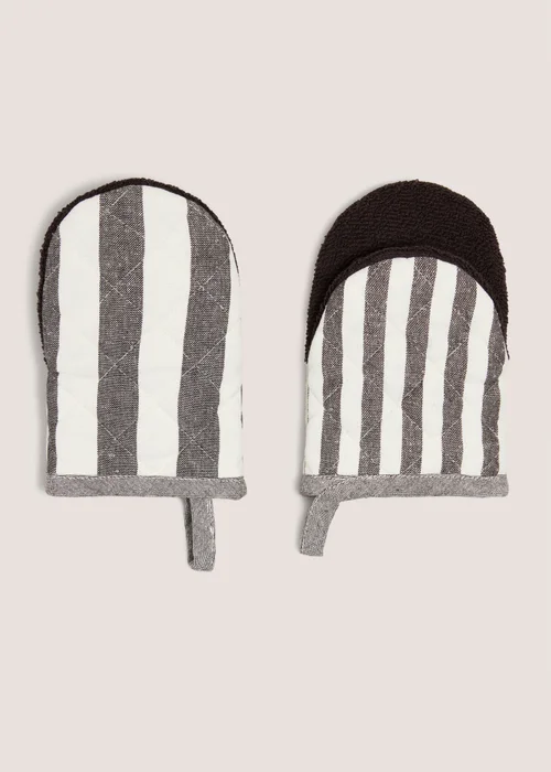 Brown Striped Mini Mitts Image 1