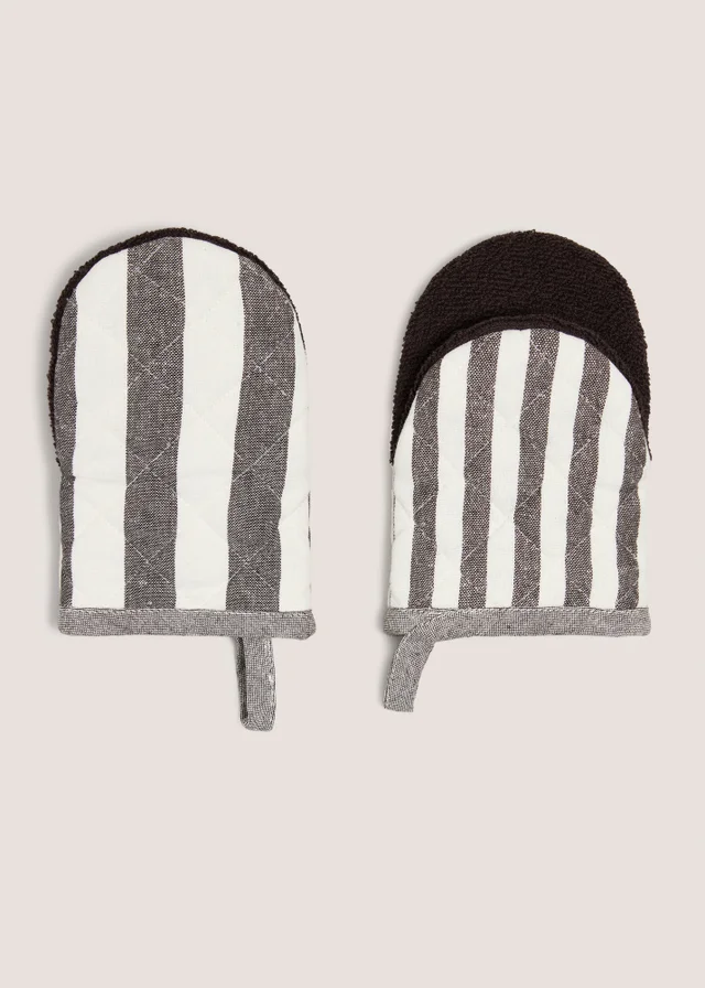 Brown Striped Mini Mitts
