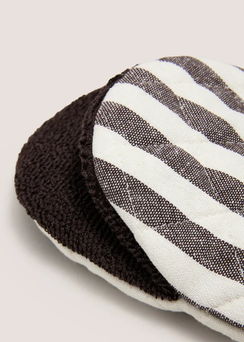 Brown Striped Mini Mitts Image 2