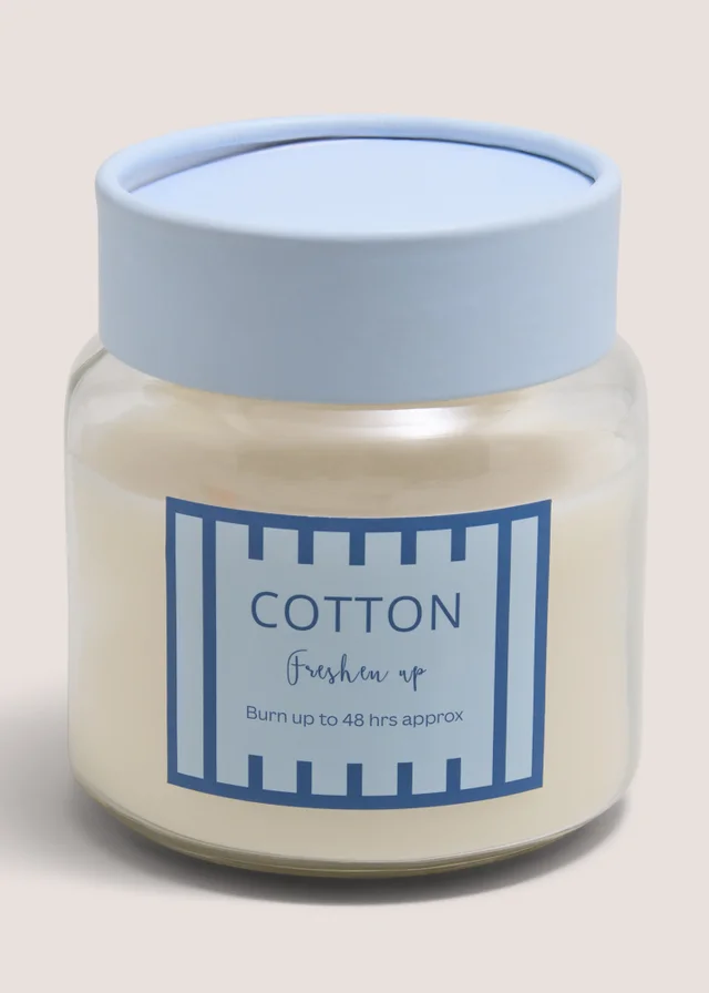 Cotton Stripe Candle Jar