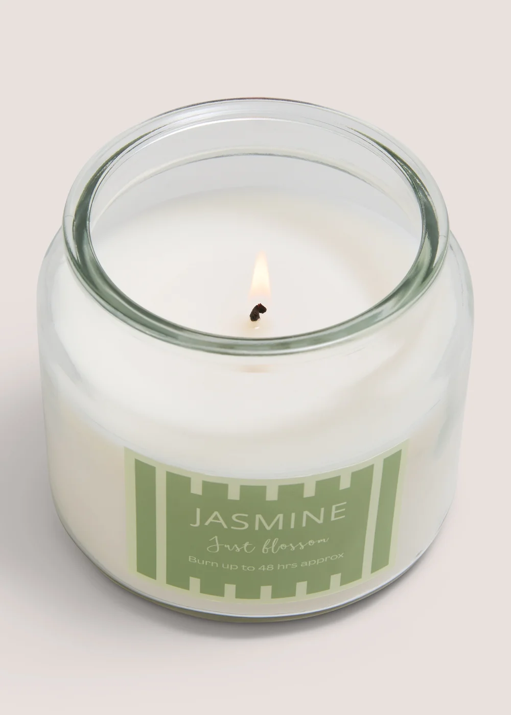 Jasmine Stripe Candle Jar Image 2