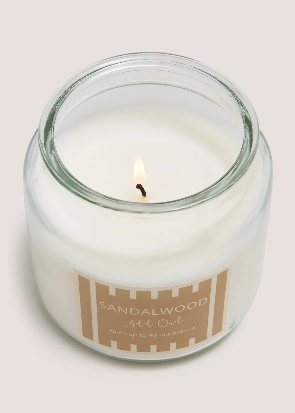 Sandalwood Stripe Candle Jar Image 2
