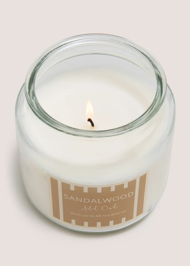 Sandalwood Stripe Candle Jar