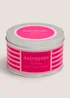 Raspberry Stripe Tin Candle Image 1