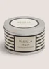 Vanilla Stripe Tin Candle Image 1