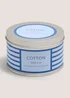 Cotton Stripe Tin Candle Image 1
