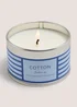 Cotton Stripe Tin Candle Image 2