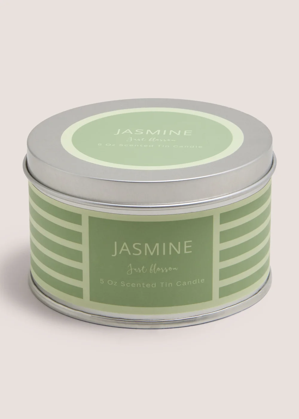 Jasmine Stripe Tin Candle Image 1