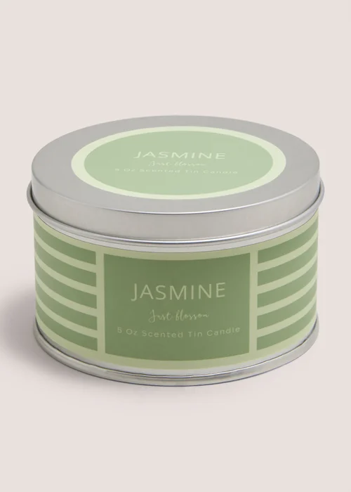 Jasmine Stripe Tin Candle Image 1